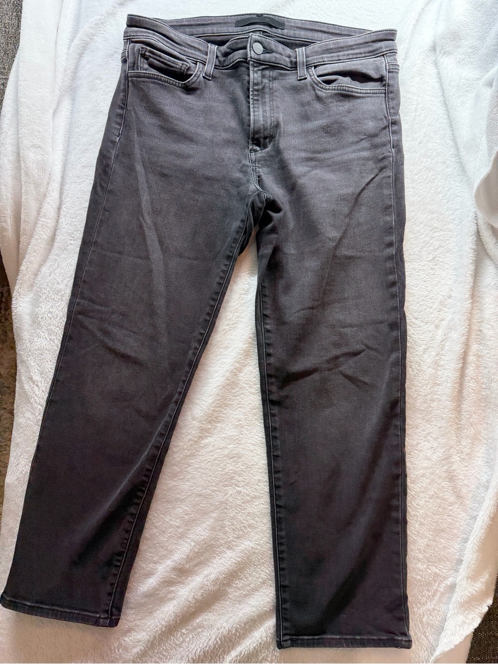 Joe's Jeans Charcoal Cropped Straight Jeans Lara mid rise cigarette Jean